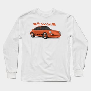 supercar 911 carrera rs turbo 1972 orange Long Sleeve T-Shirt